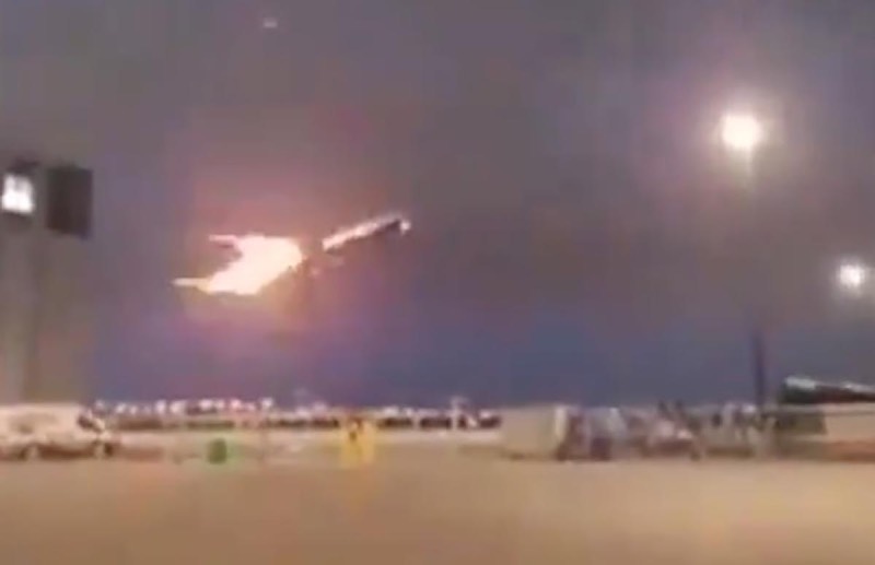 Vlucht in brand