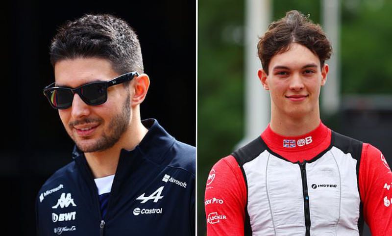 Esteban Ocon en Oliver Bearman Haas F1 
