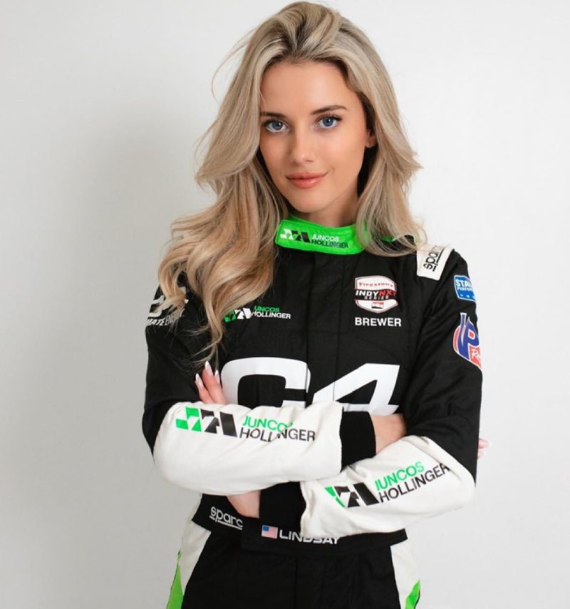 Lindsey in race pak