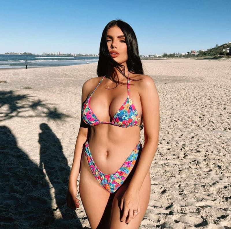 gekleurde bikini