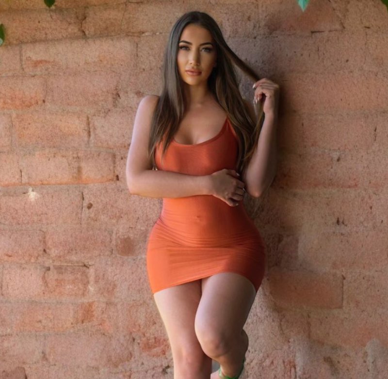 Stephanie in oranje