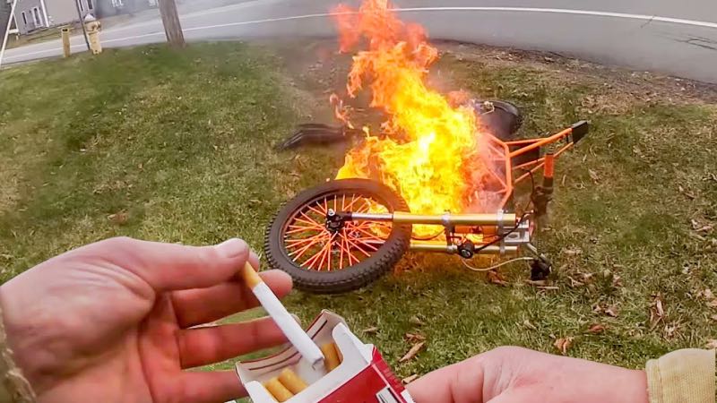 Brandende E-bike