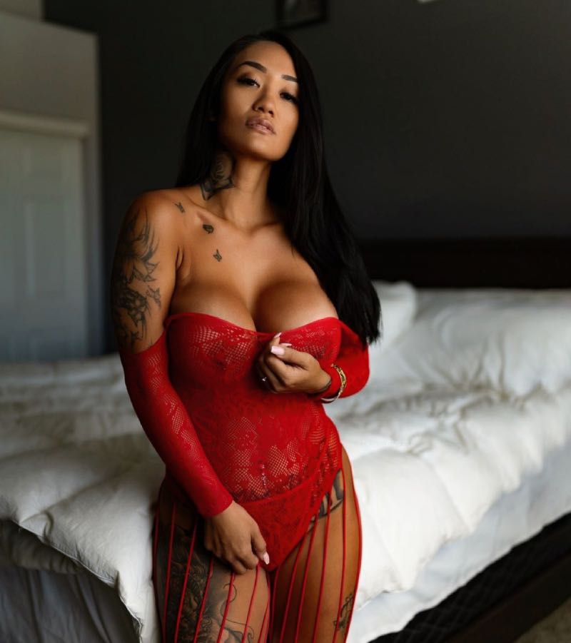 Kolie in rood