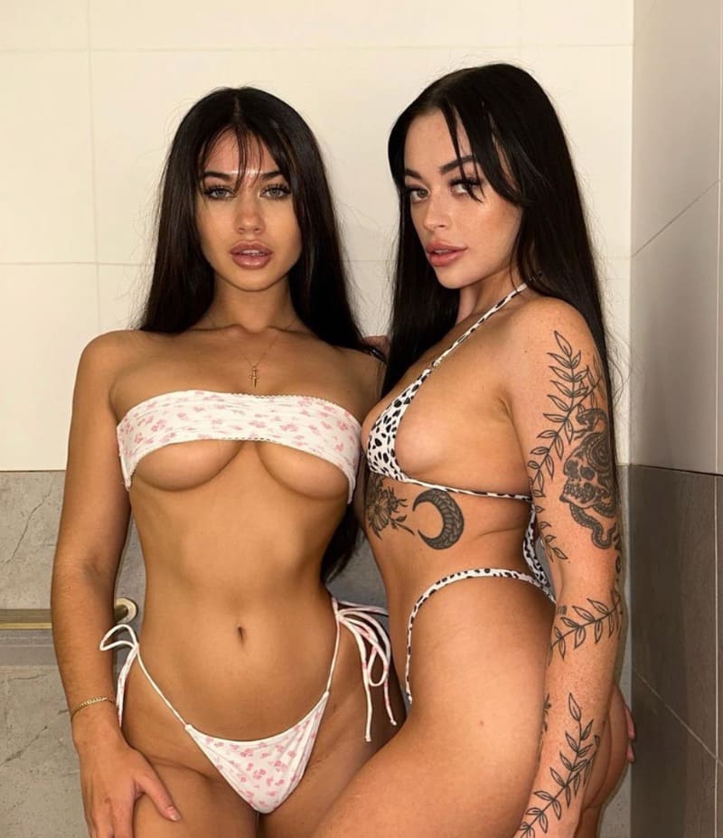 Babes in mini lingerie