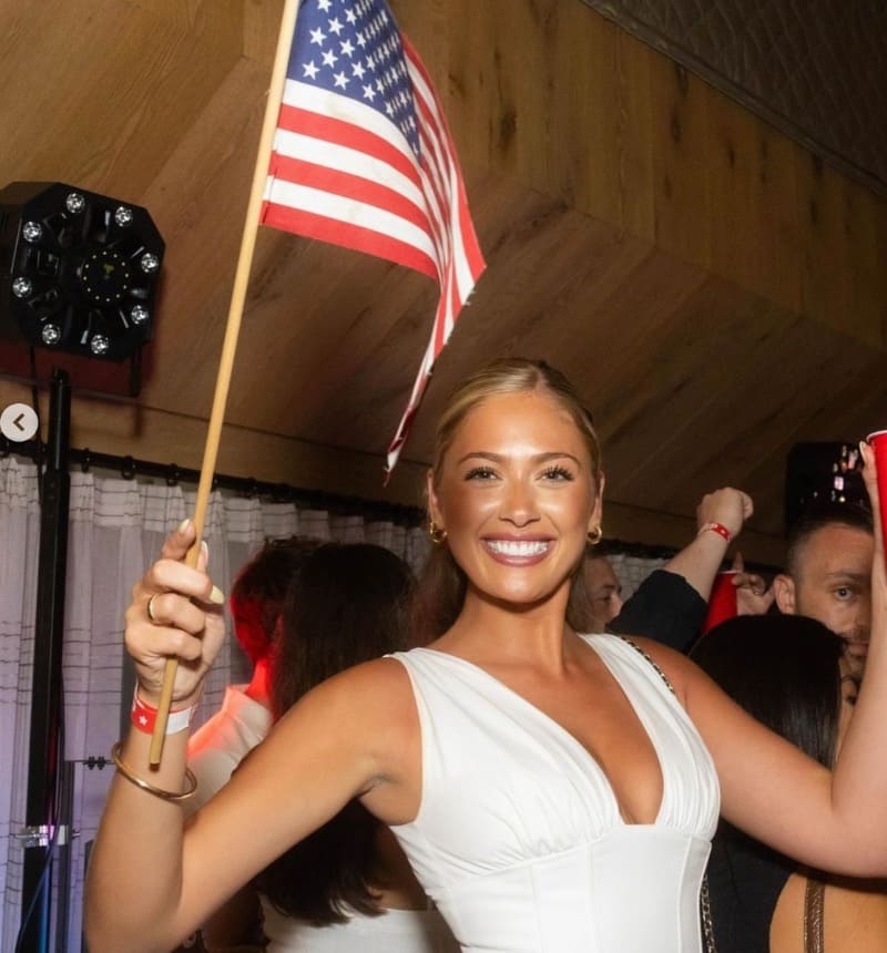 Regean en amerikaanse vlag