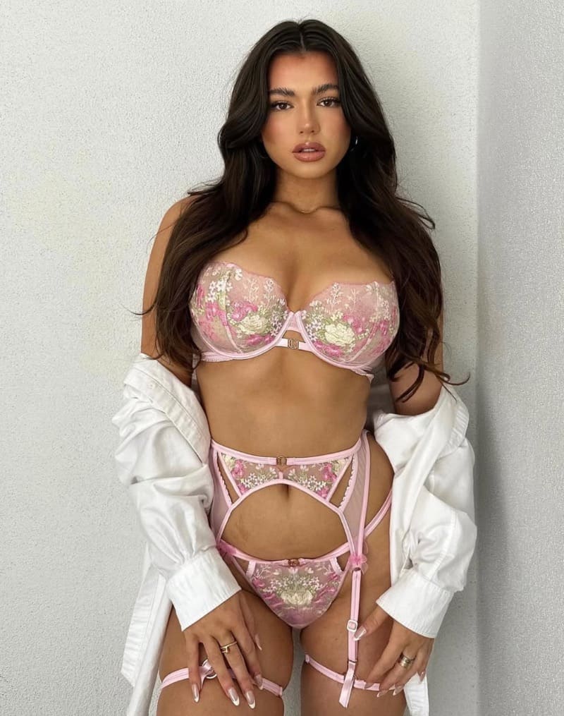 Babe in sexy lingerie