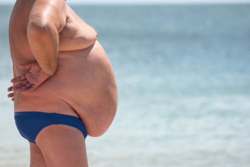 Man met obesitas