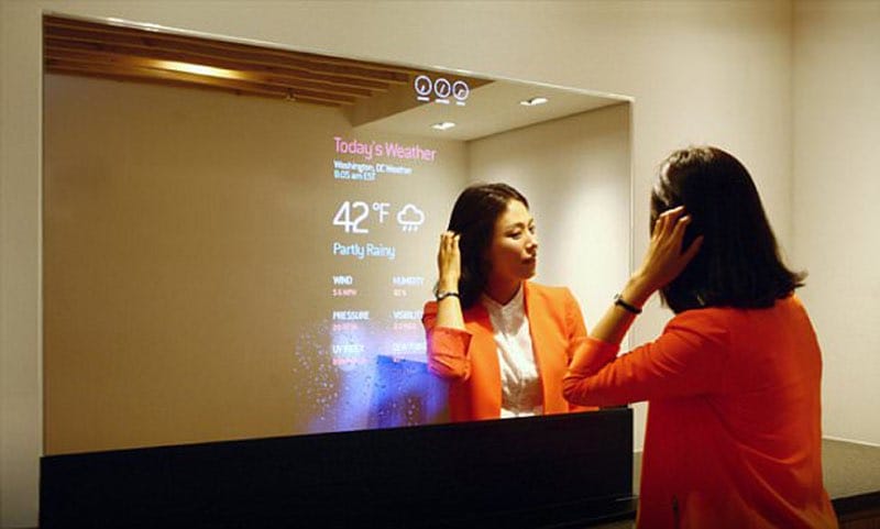 Spiegel met updates Smart home