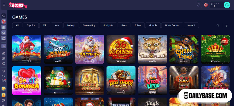Speel met gratis spins bij Booms.Bet 