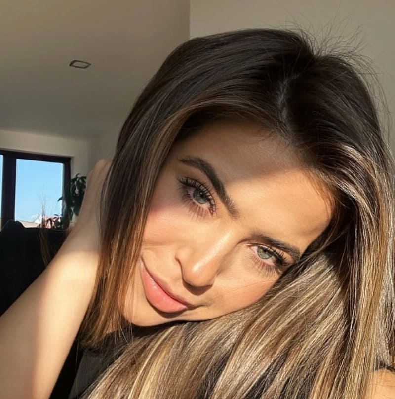 Babe selfie met leuke ogen