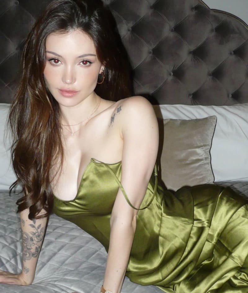 Dainty in sexy groen jurkje