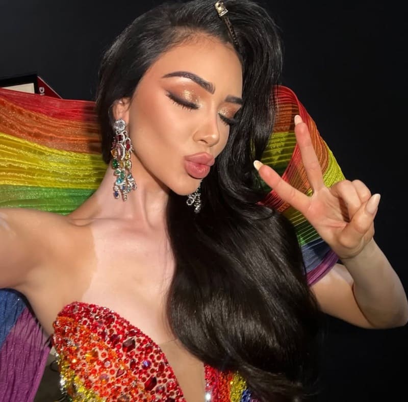 Veronica in regenboog