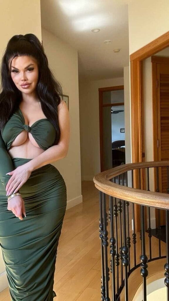 Katia Ferrera zeigt ein wenig Brust