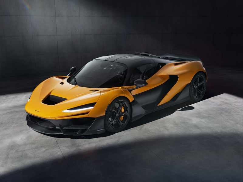 McLaren W1 V8 Hybrid-Hypercar Front seitlich schräg
