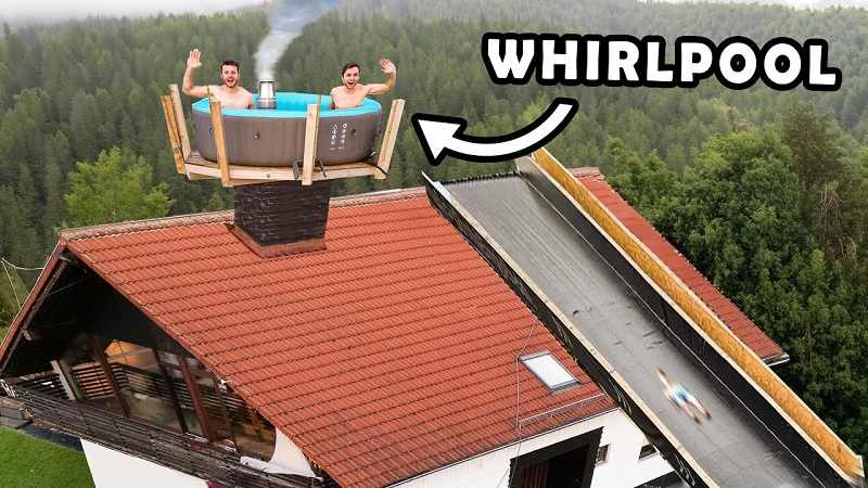 The Real Life Guys Whirlpool auf dem Dach