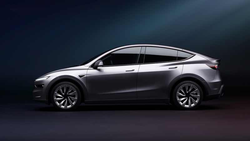 Tesla Model Y Facelift Seitenansicht