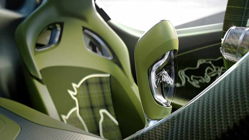 Bugatti Brouillard - Cockpit Schaltknauf