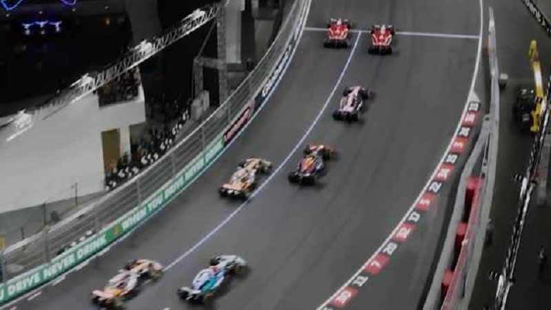 Formel 1 Rennen Luftaufnahme