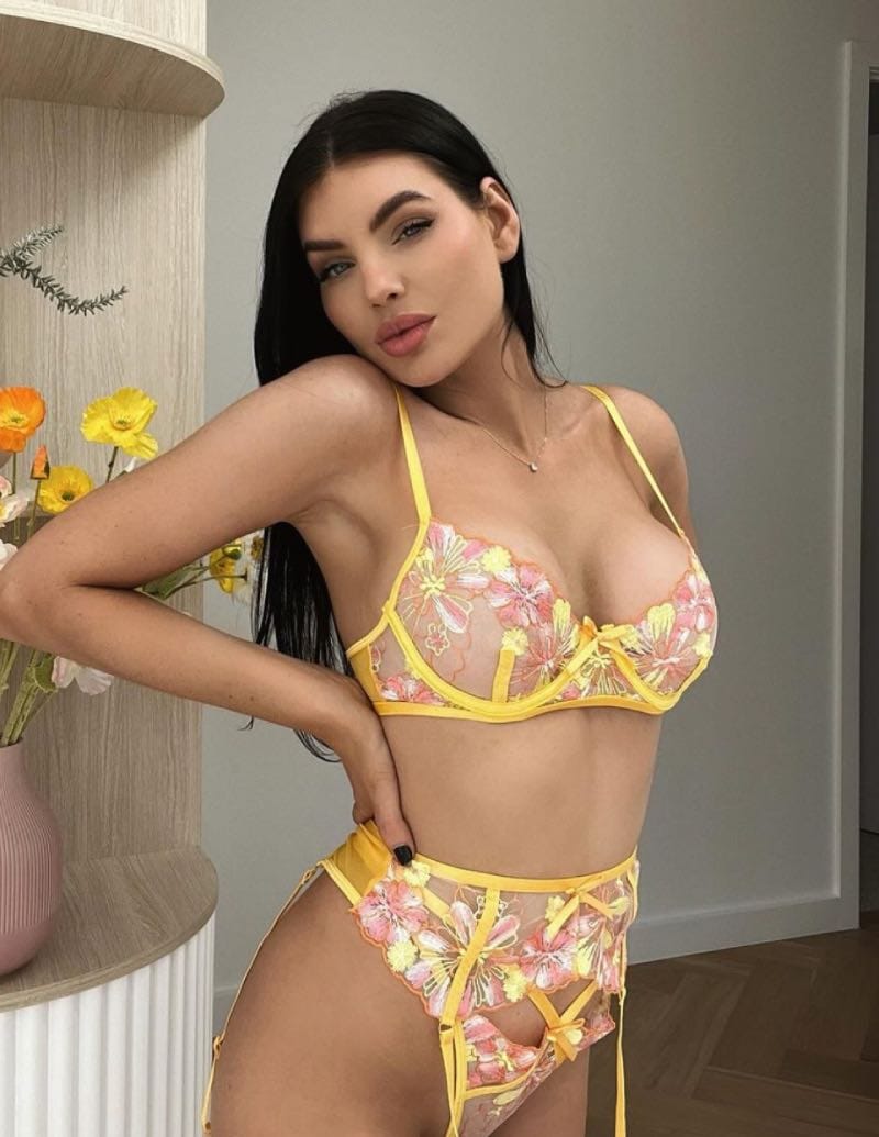 Yellow lingerie