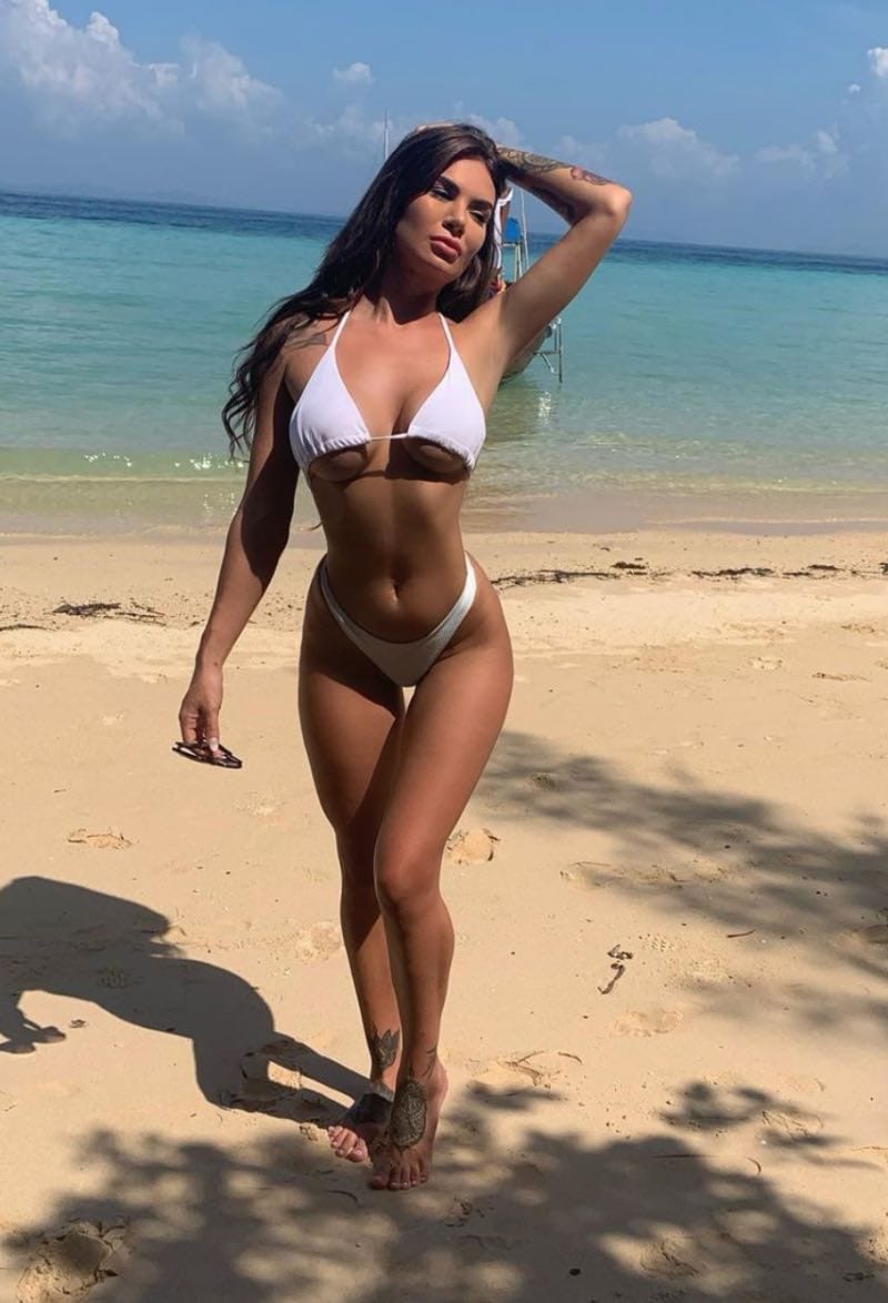 Amber on beach