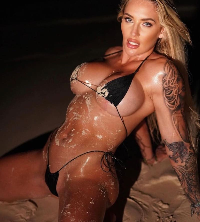 Gabby on beach