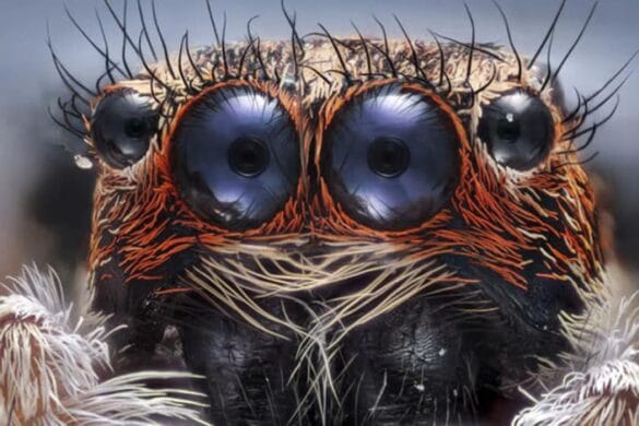 Eyes of a Spider close up