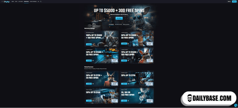 Claim bonus at $1 minimum deposit casino