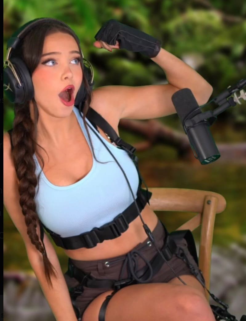 Babe in sexy outfit