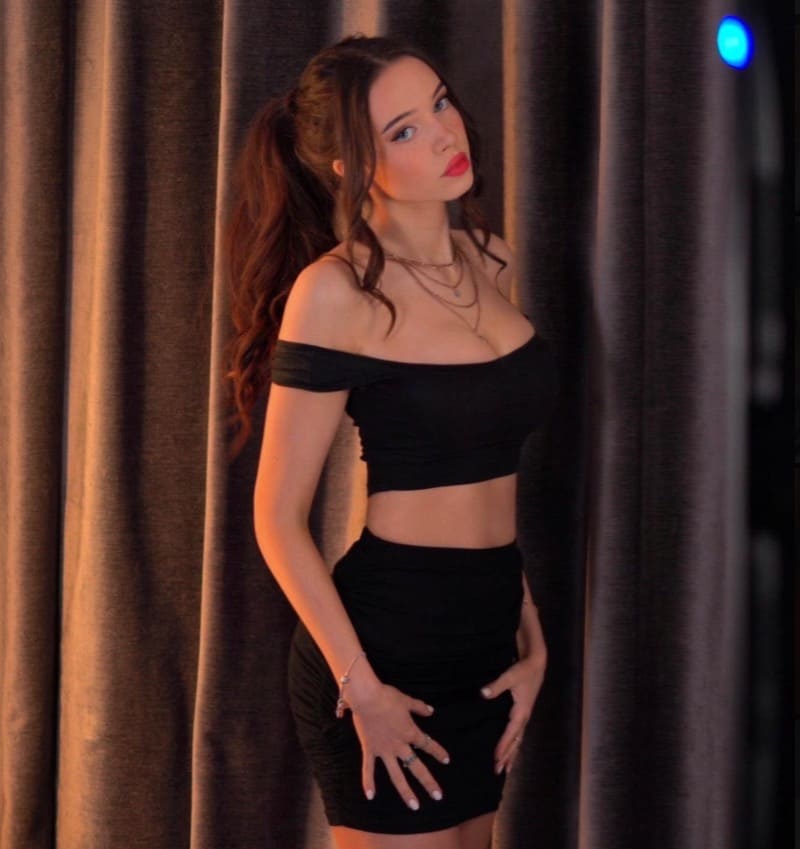 Lydia in black