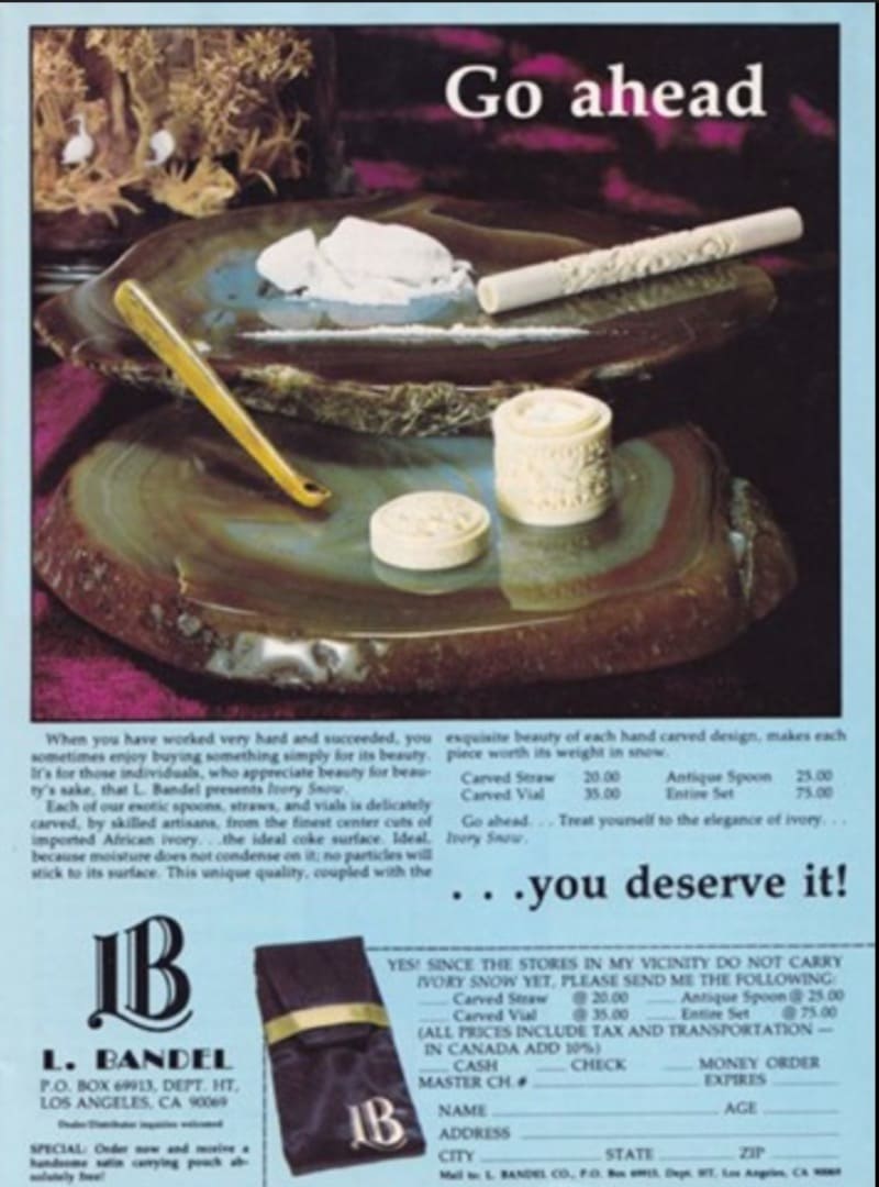 Cocaine add to help relax
