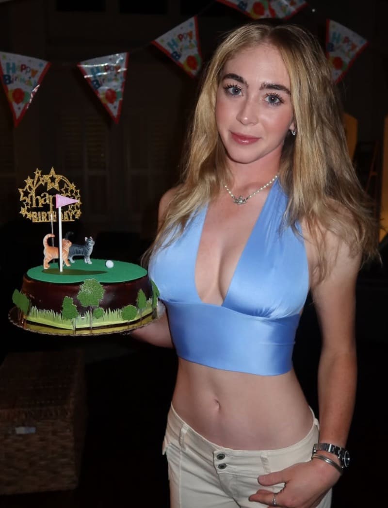 Gracie in blue