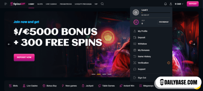 In the quick withdrawal casino, select withdraw