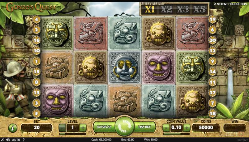 Gonzo's Quest slot not on Gamstop