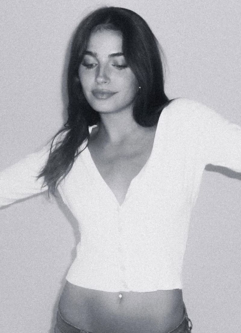 babe in white top
