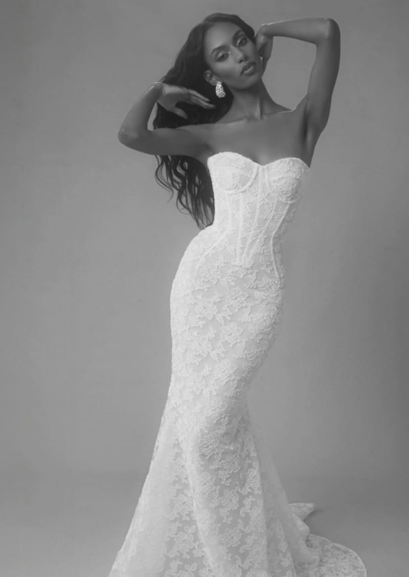 Babe in sexy white dress