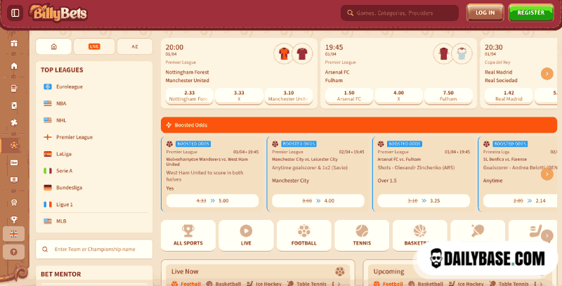 BillyBets Screenshot