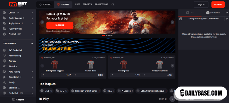 N1Bet Screenshot