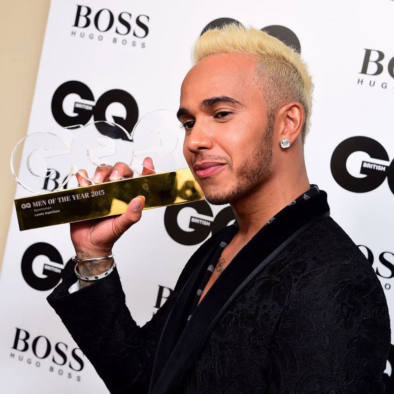 Lewis Hamilton blonde