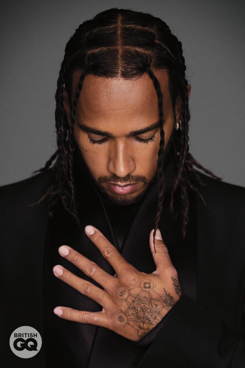 Lewis hamilton with flat hair