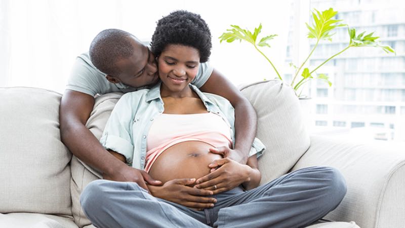 Man and pregnant woman Hormones