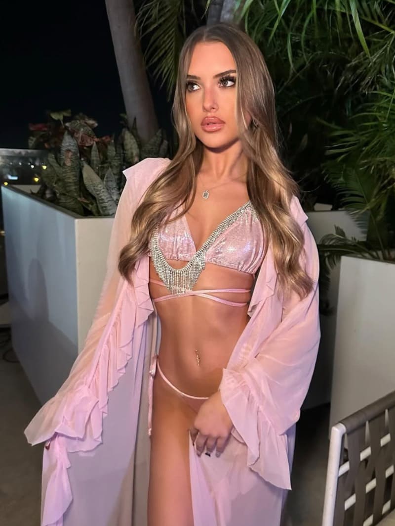 Sexy brunette with nice lingerie