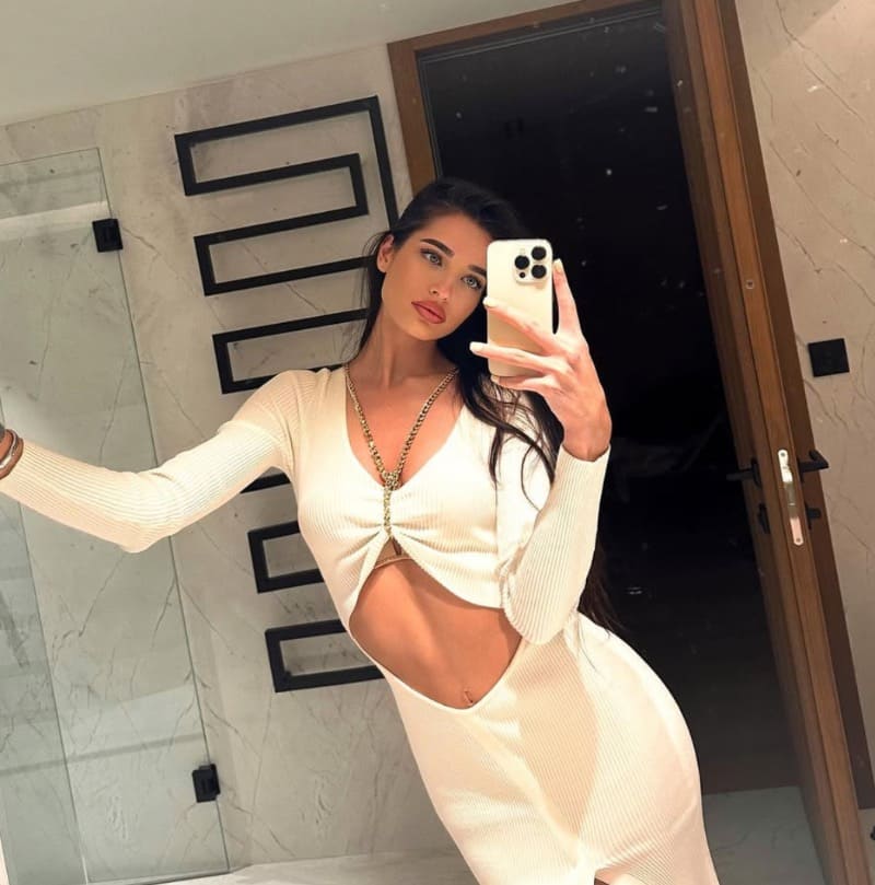 Angelika In white top