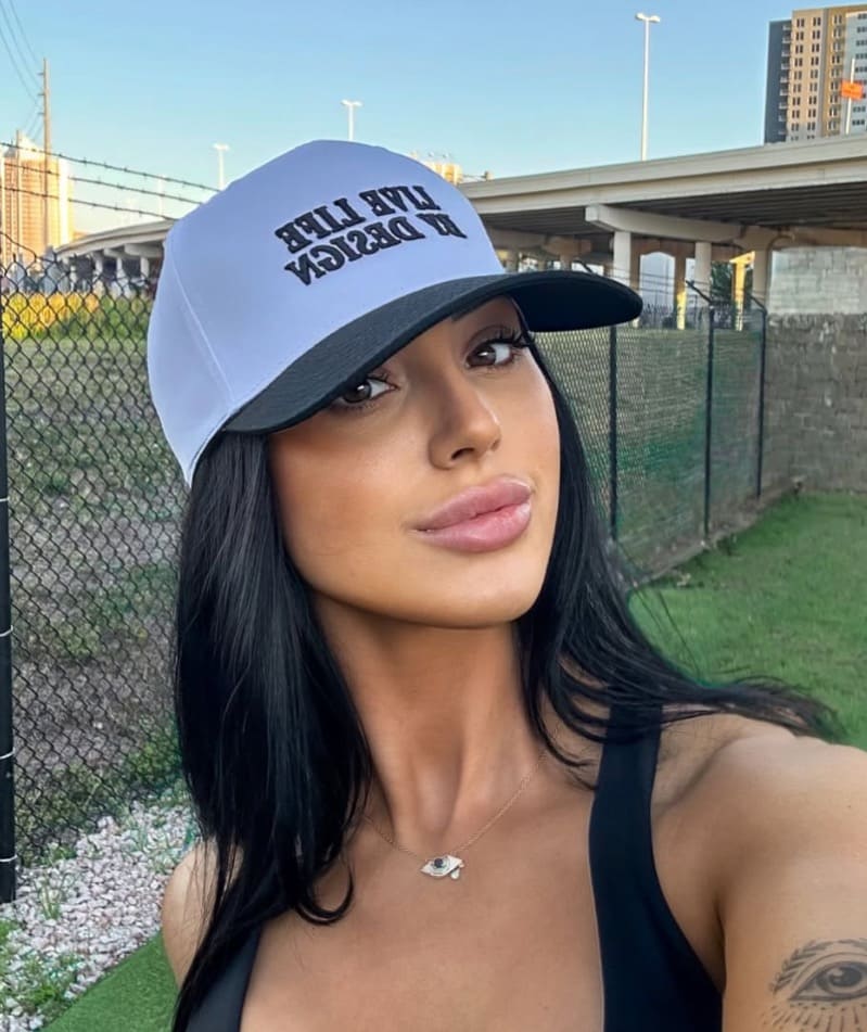 Brooke in sexy grey cap