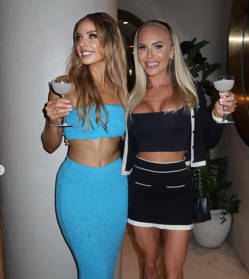 Maddison in sexy black top with hot friend
