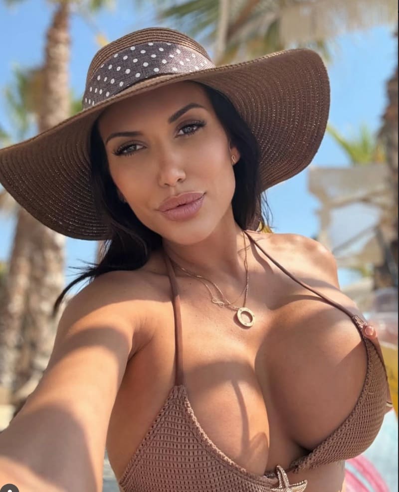 Deana in sexy brown bikini