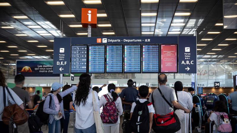 People at an airport