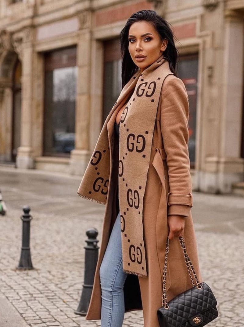 Aleksandra in cool outfit