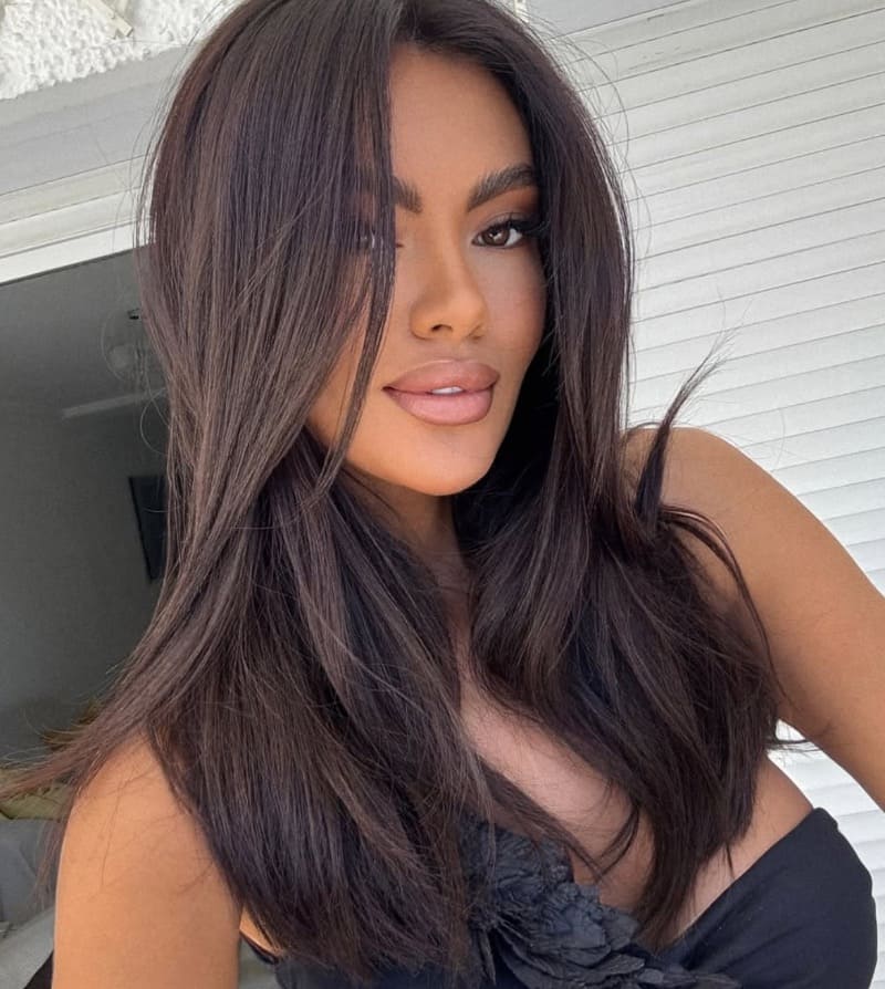 Brunette with long hair