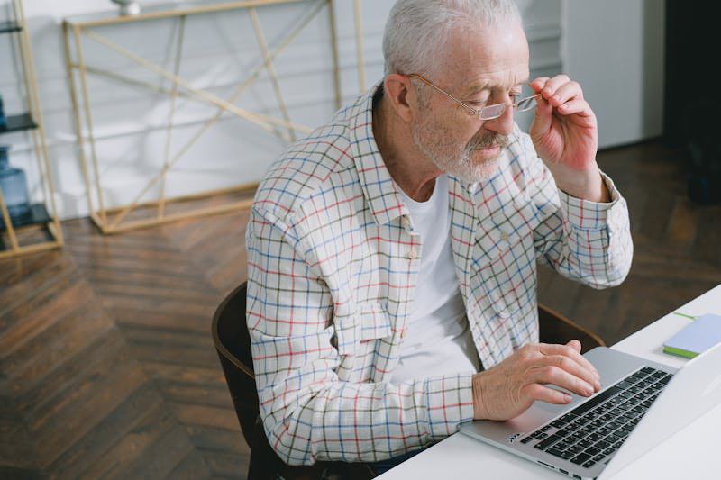 Person working on computer