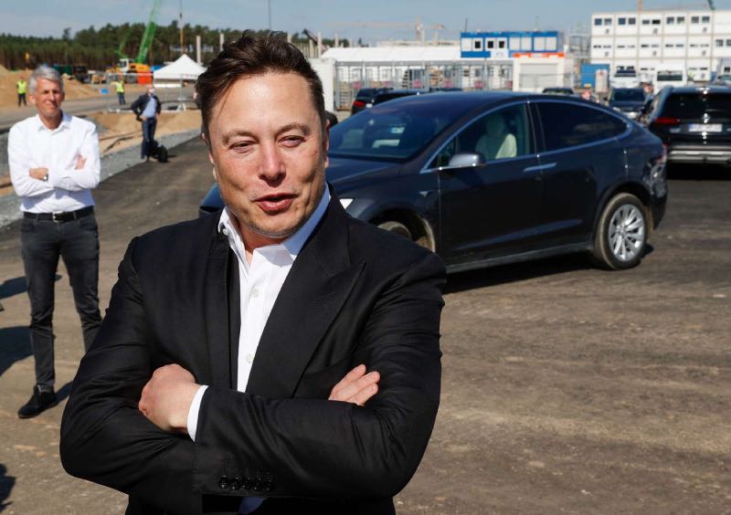 Elon Musk voor Tesla